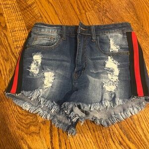 NWT Machine Woman’s Jean Striped Shorts Size S